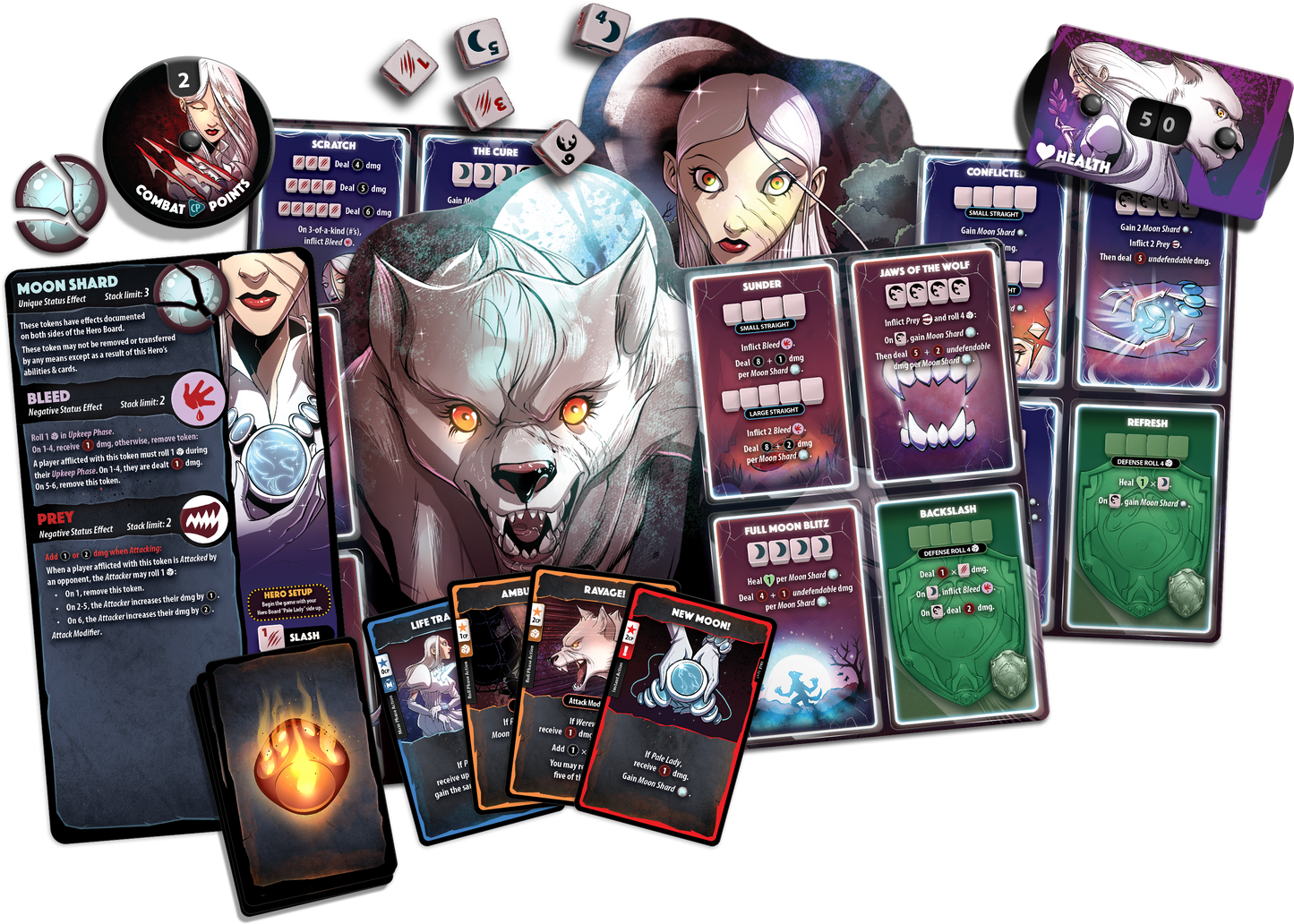 Dice Throne Hero Pack - Pale Lady