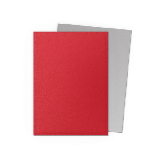 Dragon Shields: Matte Dual - Crimson & Silver (100)
