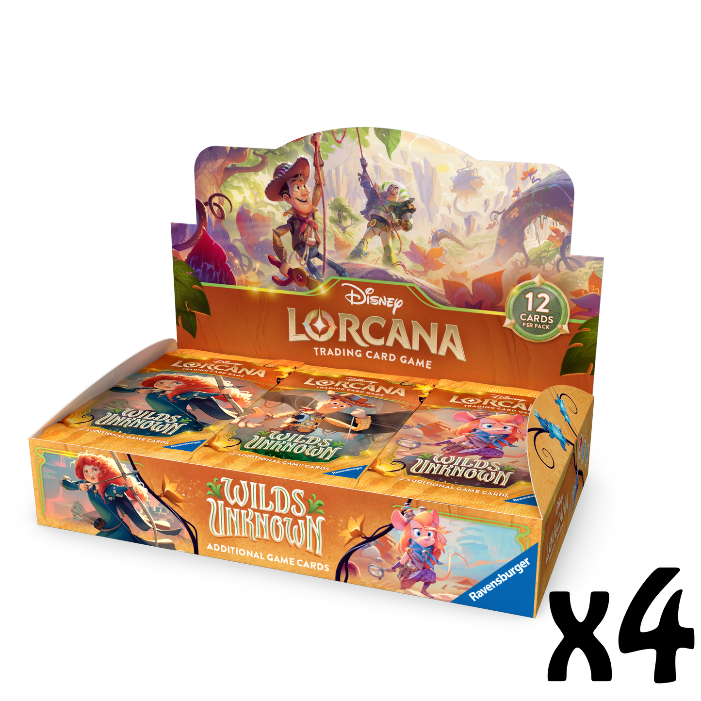 LOCAL PICKUP PREORDER Wilds Unknown Booster Display Case (4 Displays)