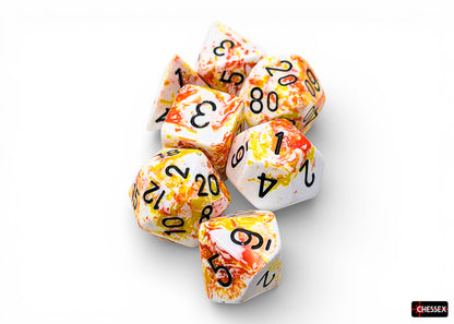 Brush Polyhedral Sunrise/black 7-Die Set