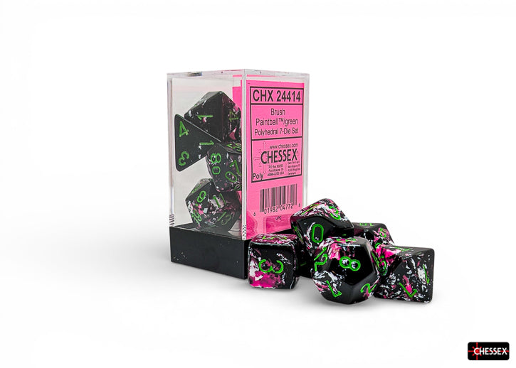 Brush Polyhedral Paintball/green 7-Die Set