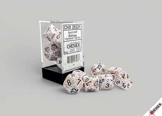 Speckled Birthday Polyhedral 7-Die Set