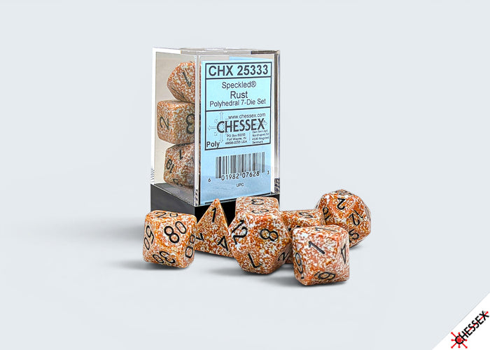 Speckled Rust Polyhedral 7-Die Set
