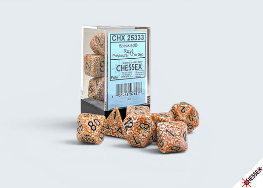 Speckled Rust Polyhedral 7-Die Set
