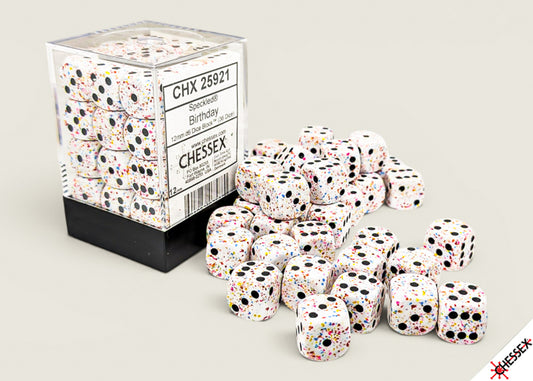 Speckled Birthday 12mm D6 Dice Block (36 dice)