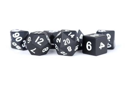 16mm Black Metal Dice Set