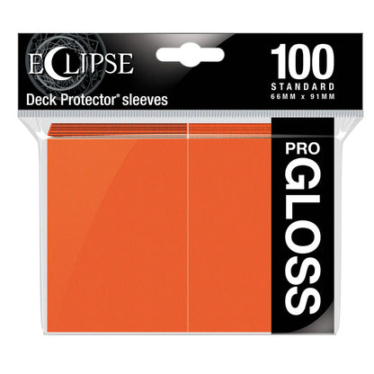 Eclipse Gloss Standard Sleeves: Pumpkin Orange (100)