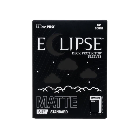 ECLIPSE Matte Standard Sleeves: Jet Black - 105ct