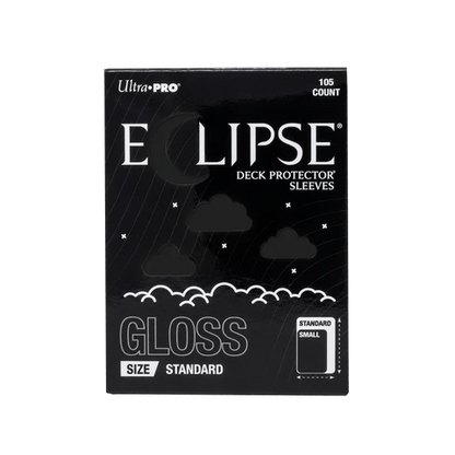 ECLIPSE Gloss Standard Sleeves: Jet Black - 105ct