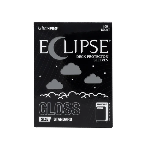 ECLIPSE Gloss Standard Sleeves: Smoke Grey - 105ct