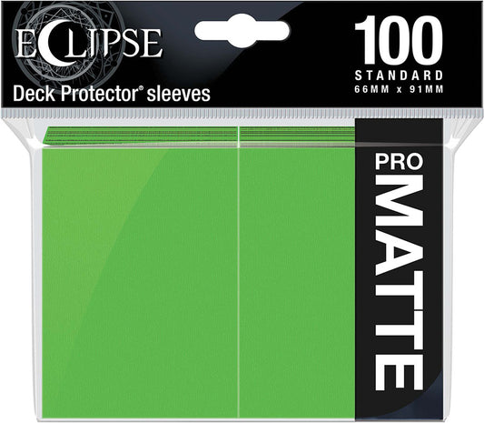 Eclipse Matte Standard Sleeves - Lime Green (100)