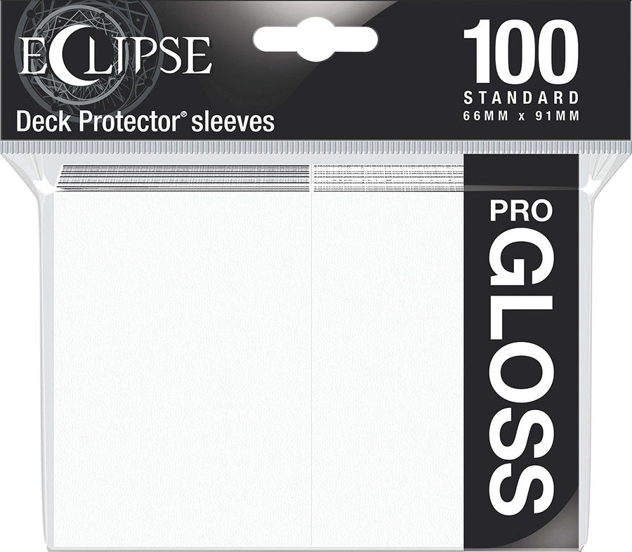 Eclipse Gloss Standard Sleeves: Arctic White (100)
