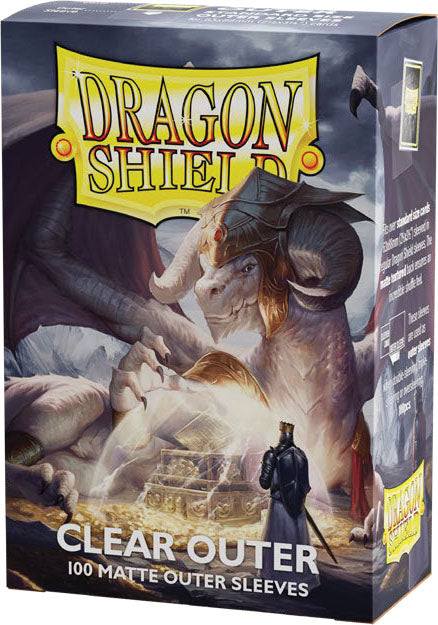 Dragon Shields: (100) Outer Sleeves - Matte Clear