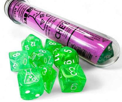Lab Dice 9: Nebula Gelatinous/white