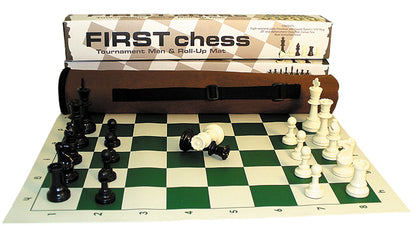 First Chess Tournament Set with Triple-Weight Pieces (3.75in King)