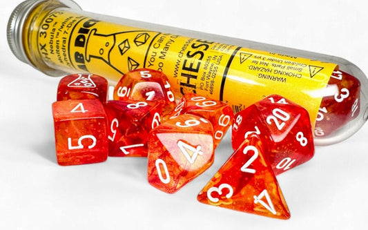 Lab Dice 9: Nebula Molten/white