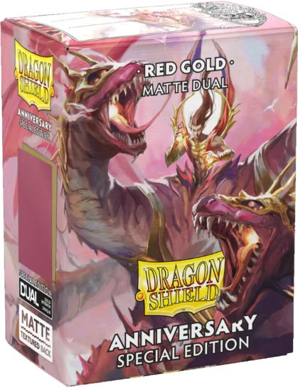 Dragon Shields: 25th Special Edition Red / Gold Matte Dual (100)