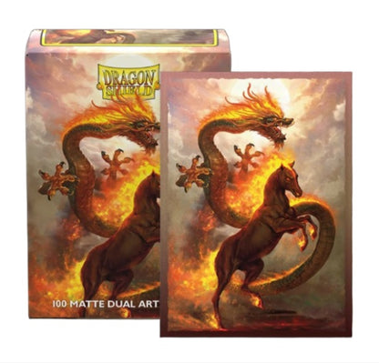 Dragon Shields: Matte Dual Art - Fire Horse 2026 - Chinese New Year (100)