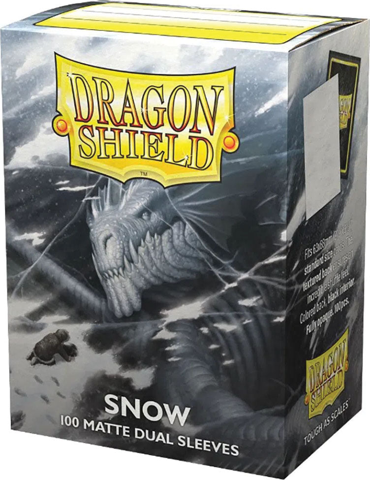 Dragon Shields: Matte Dual - Snow (100)