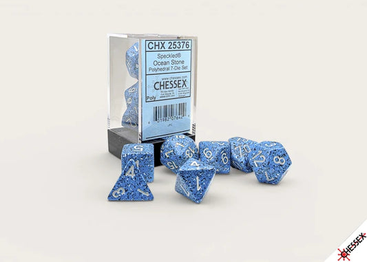 Speckled Ocean Stone Polyhedral 7-Die Set