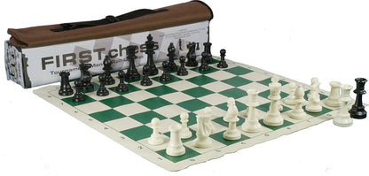 First Chess Tournament Set with Triple-Weight Pieces (3.75in King)