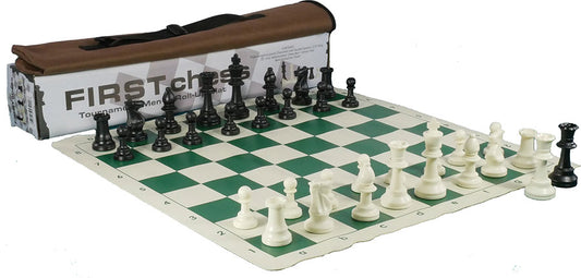 First Chess Tournament Set with Triple-Weight Pieces (3.75in King)