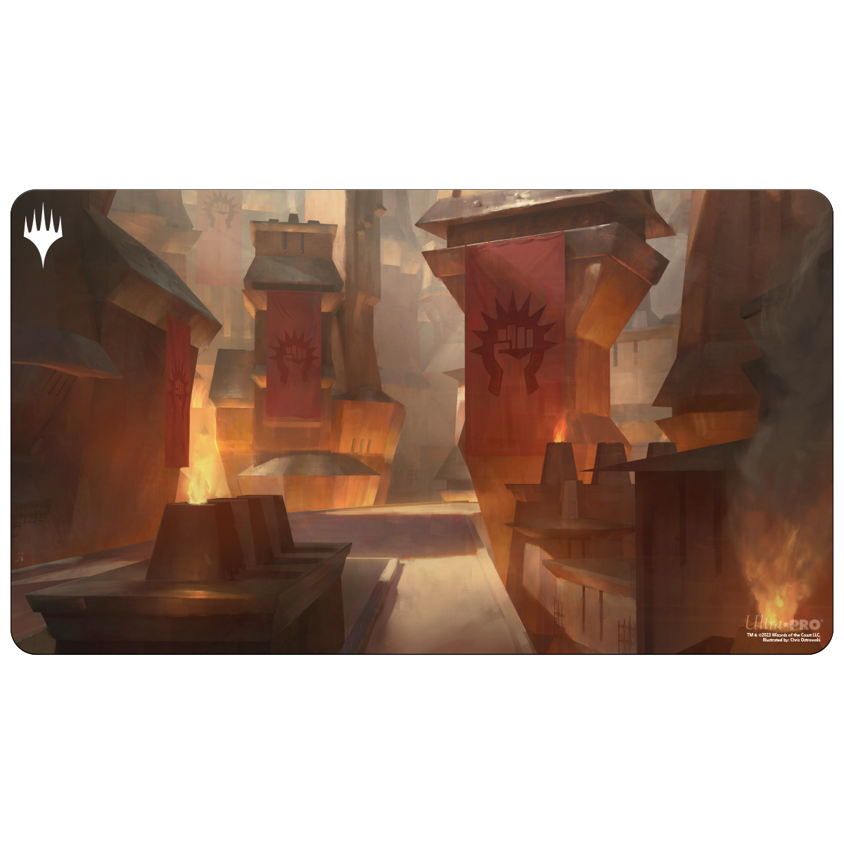 Ravnica Remastered Playmat from the Boros Legion for Magic: The Gathering