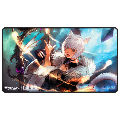 FINAL FANTASY Black Stitched Playmat Premium Z - Y'sholta Rhul