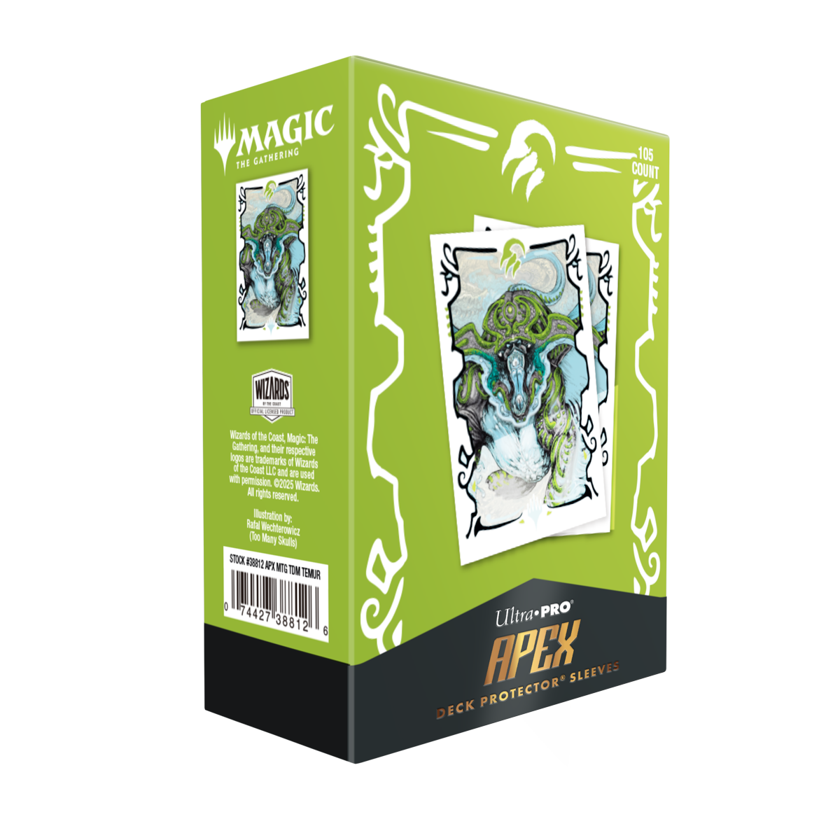Tarkir: Dragonstorm 105ct Apex Deck Protector sleeves Temur