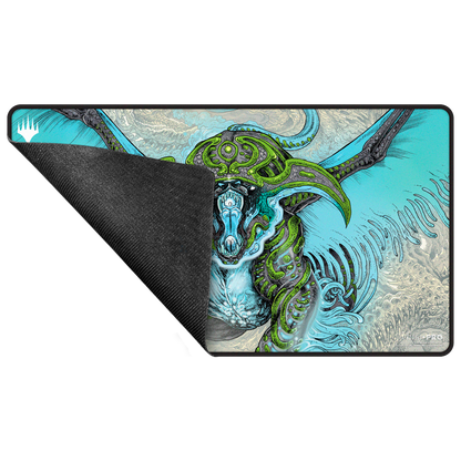 Tarkir: Dragonstorm Black Stitched Playmat Temur