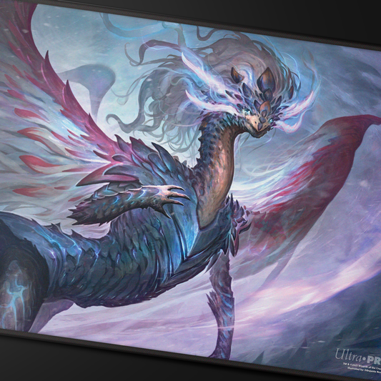 Tarkir: Dragonstorm Black Stitched Playmat Jeskai
