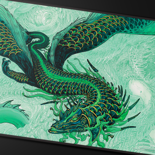 Tarkir: Dragonstorm Black Stitched Playmat Sultai