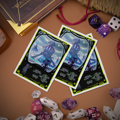 Edge of Eternities 105ct Apex Deck Protector sleeves Blue Mythic
