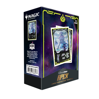Edge of Eternities 105ct Apex Deck Protector sleeves Blue Mythic