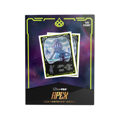 Edge of Eternities 105ct Apex Deck Protector sleeves Blue Mythic