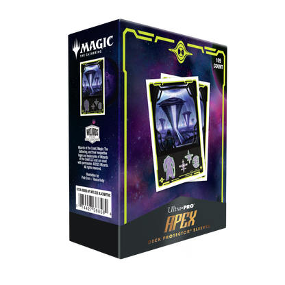 Edge of Eternities 105ct Apex Deck Protector sleeves Black Mythic