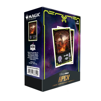 Edge of Eternities 105ct Apex Deck Protector sleeves Red Mythic