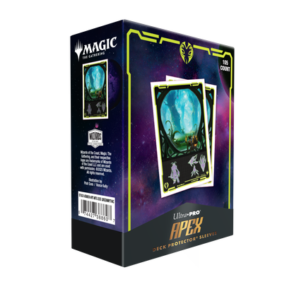 Edge of Eternities 105ct Apex Deck Protector sleeves Green Mythic