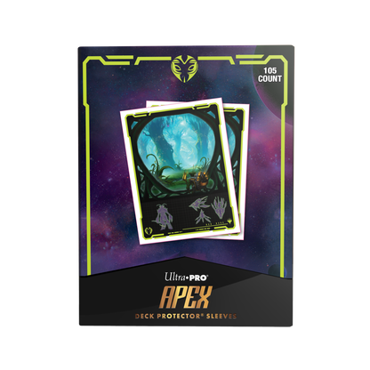 Edge of Eternities 105ct Apex Deck Protector sleeves Green Mythic