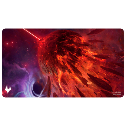 Edge of Eternities Playmat Mythic Land Red