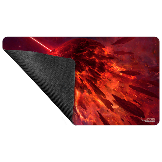 Edge of Eternities Playmat Mythic Land Red