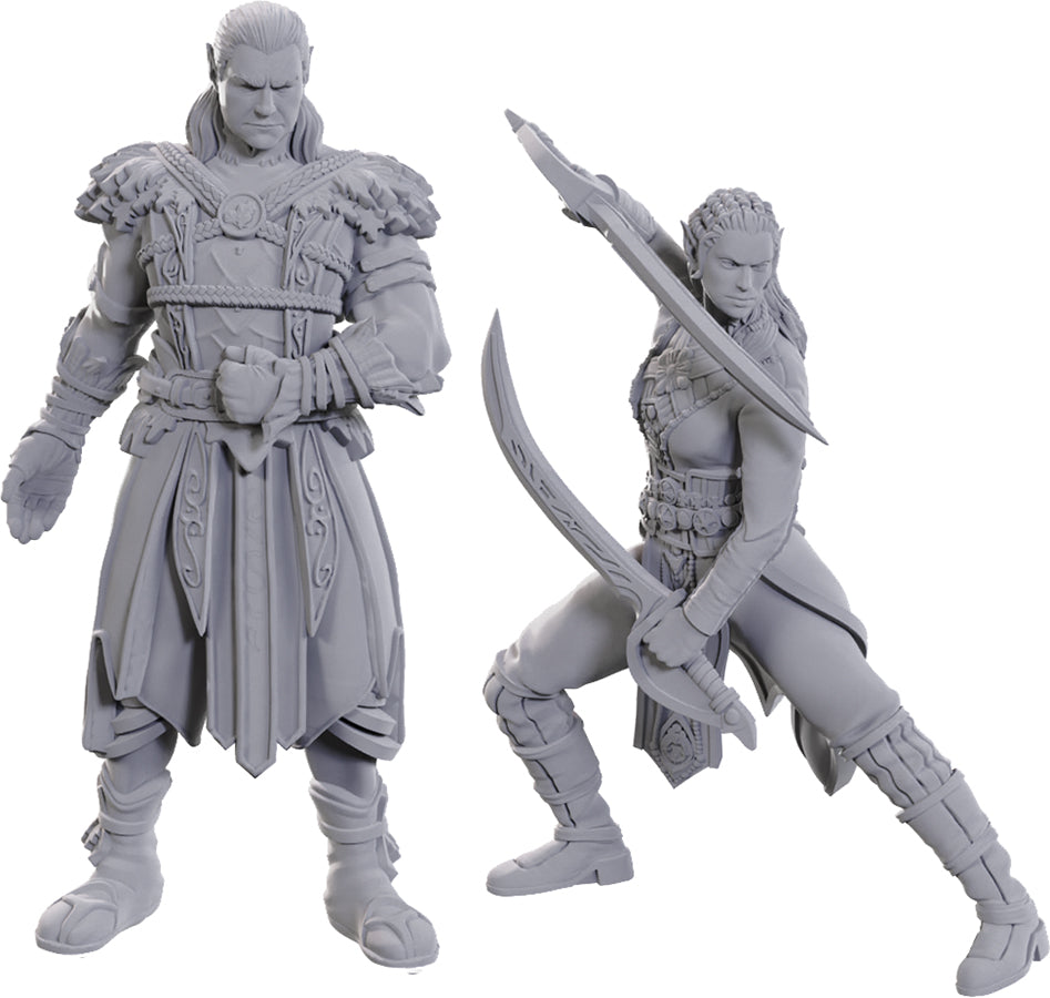 Nolzur's Marvelous Unpainted Miniatures - Special Edition Baldur's Gate 3, Jaheira & Halsin