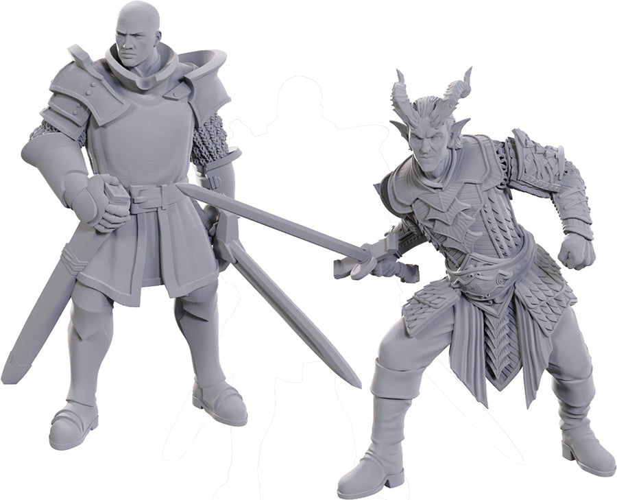 Nolzur's Marvelous Unpainted Miniatures - Special Edition Baldur's Gate 3, Ulder Ravengard & Zevlor