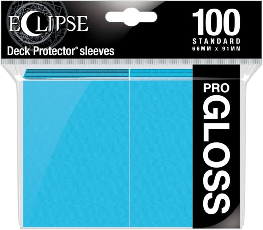 Eclipse Gloss Standard Sleeves: Sky Blue (100)