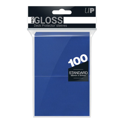 Blue PRO-Gloss Standard Deck Protector Sleeves (100)