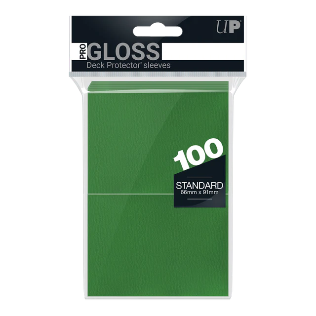 PRO-Gloss Standard Deck Protector Sleeves - Green (100)