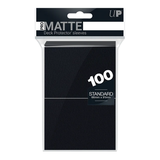 PRO-Matte Standard Deck Protector Sleeves - Black (100)