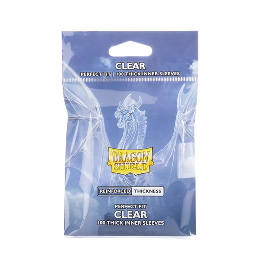 Dragon Shields Perfect Fit: Thick Inner Sleeves - Standard Size  - Clear