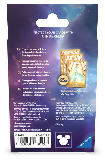 Cinderella Card Sleeves for Disney Lorcana TCG