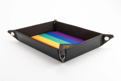 Pride Fold Up Velvet Dice Tray: Rainbow Flag
